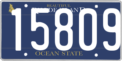 RI license plate 15809