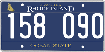 RI license plate 158090