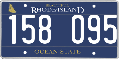 RI license plate 158095