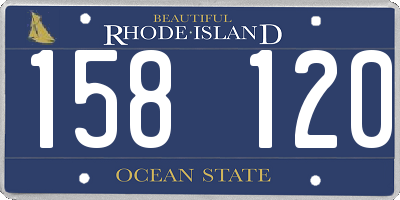 RI license plate 158120