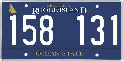 RI license plate 158131