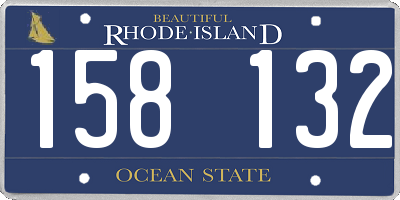 RI license plate 158132