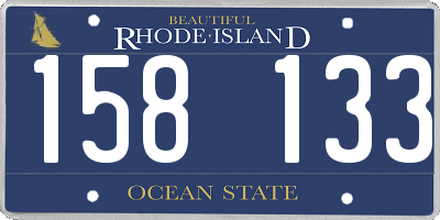RI license plate 158133