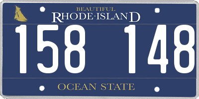 RI license plate 158148