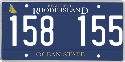 RI license plate 158155