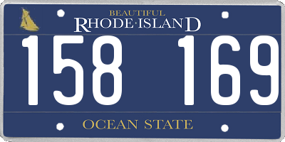 RI license plate 158169