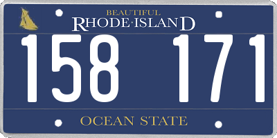 RI license plate 158171