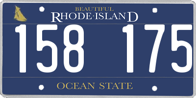 RI license plate 158175