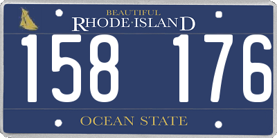 RI license plate 158176