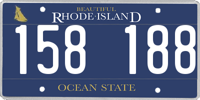RI license plate 158188