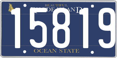 RI license plate 15819