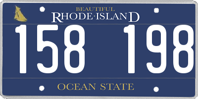 RI license plate 158198