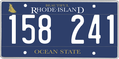 RI license plate 158241