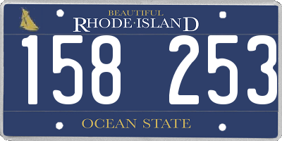 RI license plate 158253
