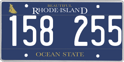 RI license plate 158255