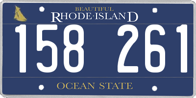 RI license plate 158261