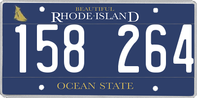 RI license plate 158264