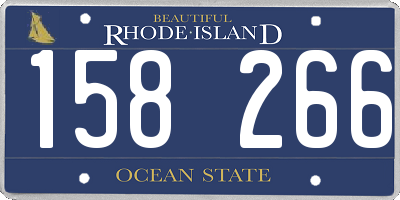 RI license plate 158266