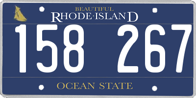 RI license plate 158267