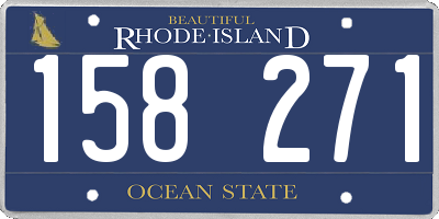 RI license plate 158271