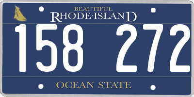 RI license plate 158272