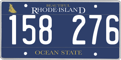 RI license plate 158276