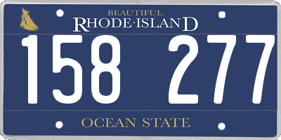 RI license plate 158277