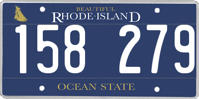 RI license plate 158279