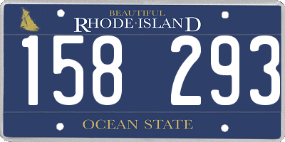 RI license plate 158293