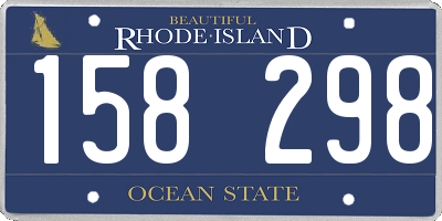 RI license plate 158298