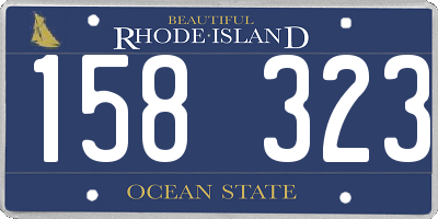 RI license plate 158323