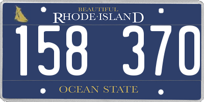 RI license plate 158370