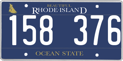 RI license plate 158376