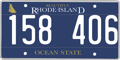 RI license plate 158406