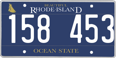 RI license plate 158453