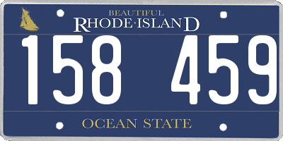 RI license plate 158459