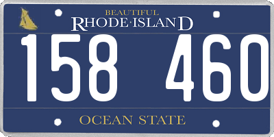RI license plate 158460