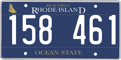 RI license plate 158461