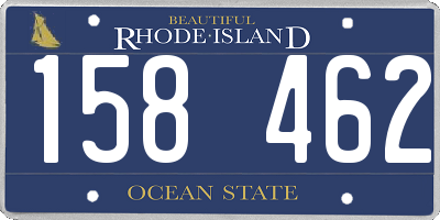 RI license plate 158462