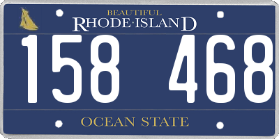 RI license plate 158468