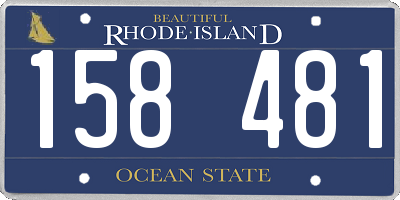 RI license plate 158481