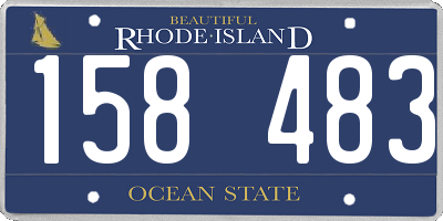RI license plate 158483