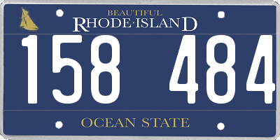 RI license plate 158484