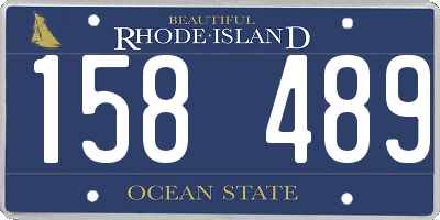 RI license plate 158489