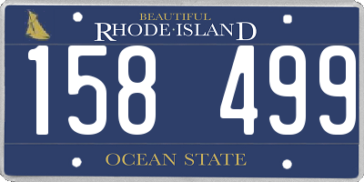 RI license plate 158499