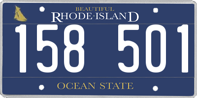 RI license plate 158501
