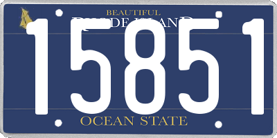 RI license plate 15851