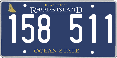 RI license plate 158511