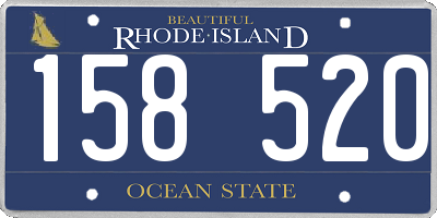 RI license plate 158520