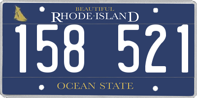 RI license plate 158521